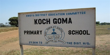 Koch Goma School Sign 2012-05-28