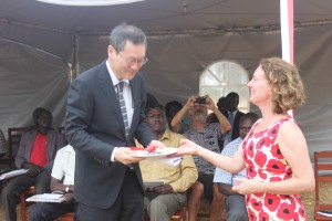 Nicola and ambassador-key ceremony